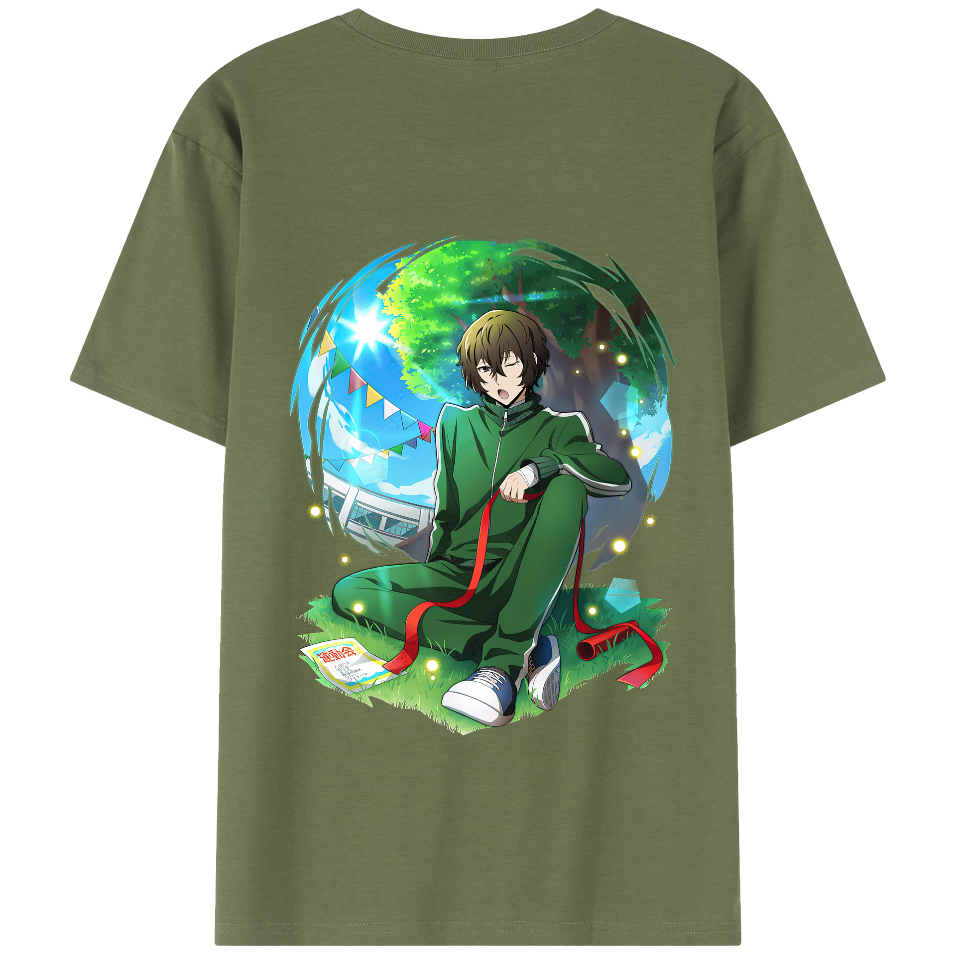 （画像用） 文豪ストレイドッグス Bungo Stray Dogs 綿100％半袖Tシャツ（背面プリント）